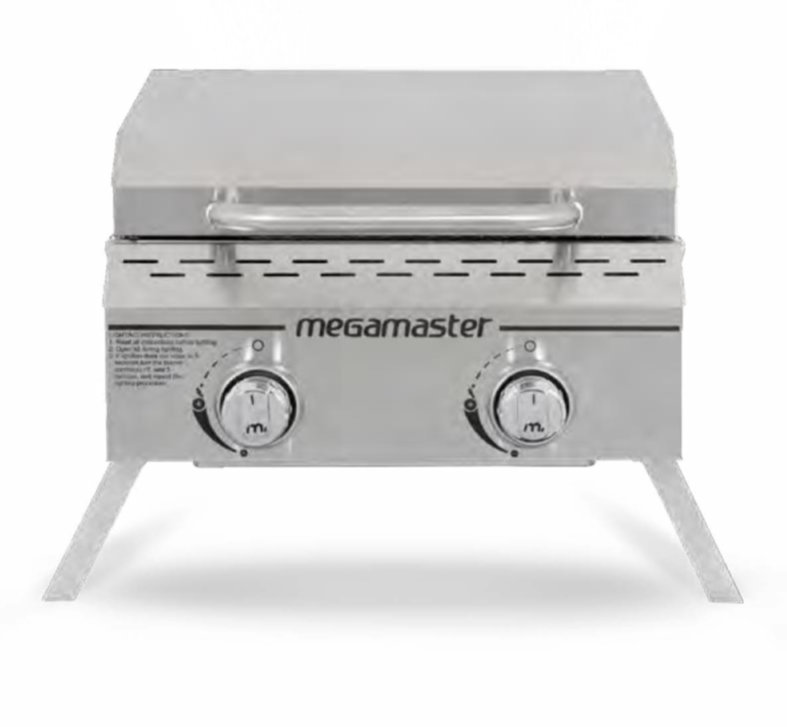 2 BURNER TABLE TOP GAS BRAAI